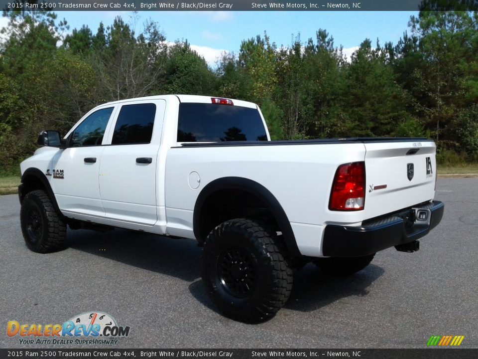 2015 Ram 2500 Tradesman Crew Cab 4x4 Bright White / Black/Diesel Gray Photo #8