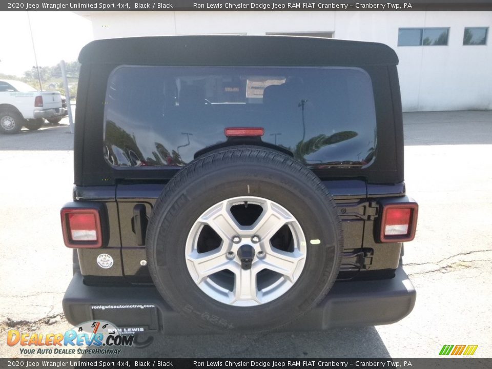 2020 Jeep Wrangler Unlimited Sport 4x4 Black / Black Photo #4
