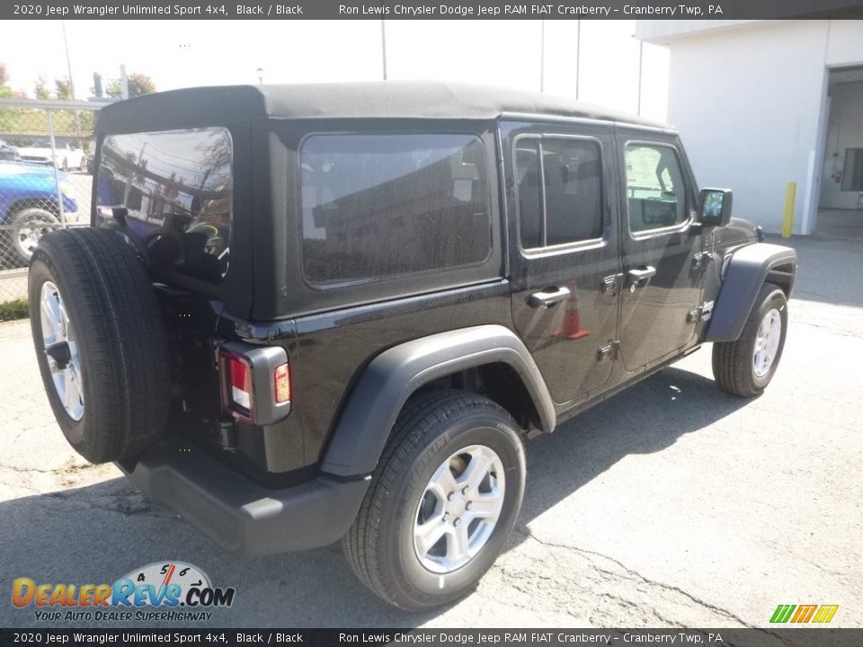 2020 Jeep Wrangler Unlimited Sport 4x4 Black / Black Photo #5