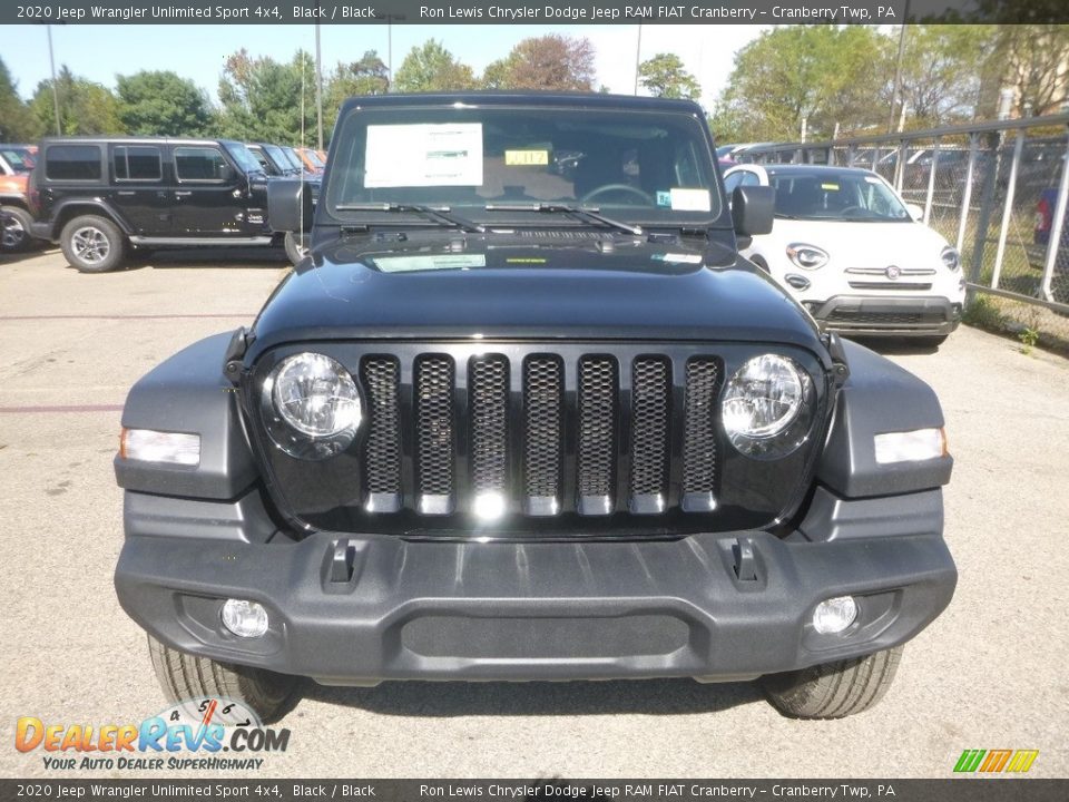2020 Jeep Wrangler Unlimited Sport 4x4 Black / Black Photo #8