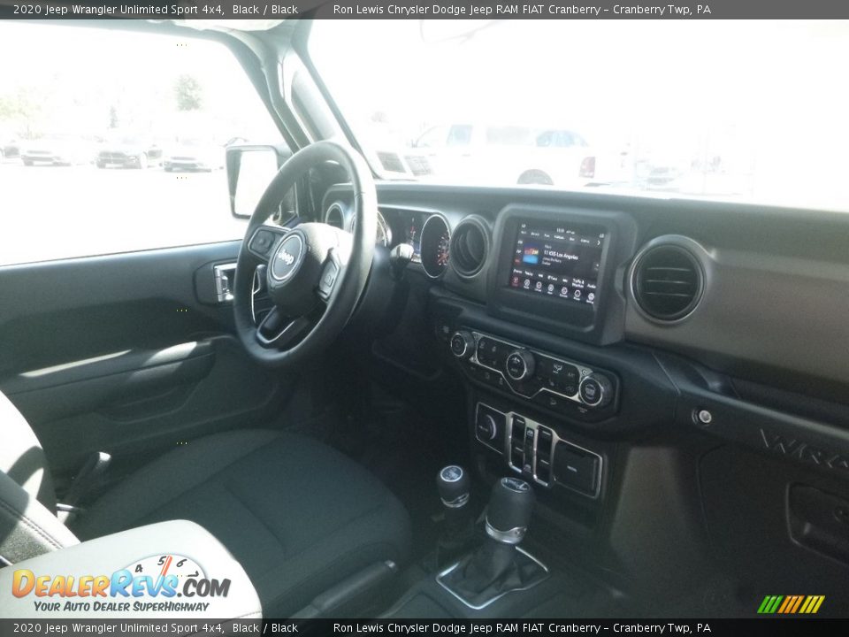 2020 Jeep Wrangler Unlimited Sport 4x4 Black / Black Photo #11