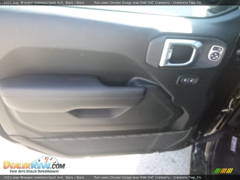 2020 Jeep Wrangler Unlimited Sport 4x4 Black / Black Photo #14