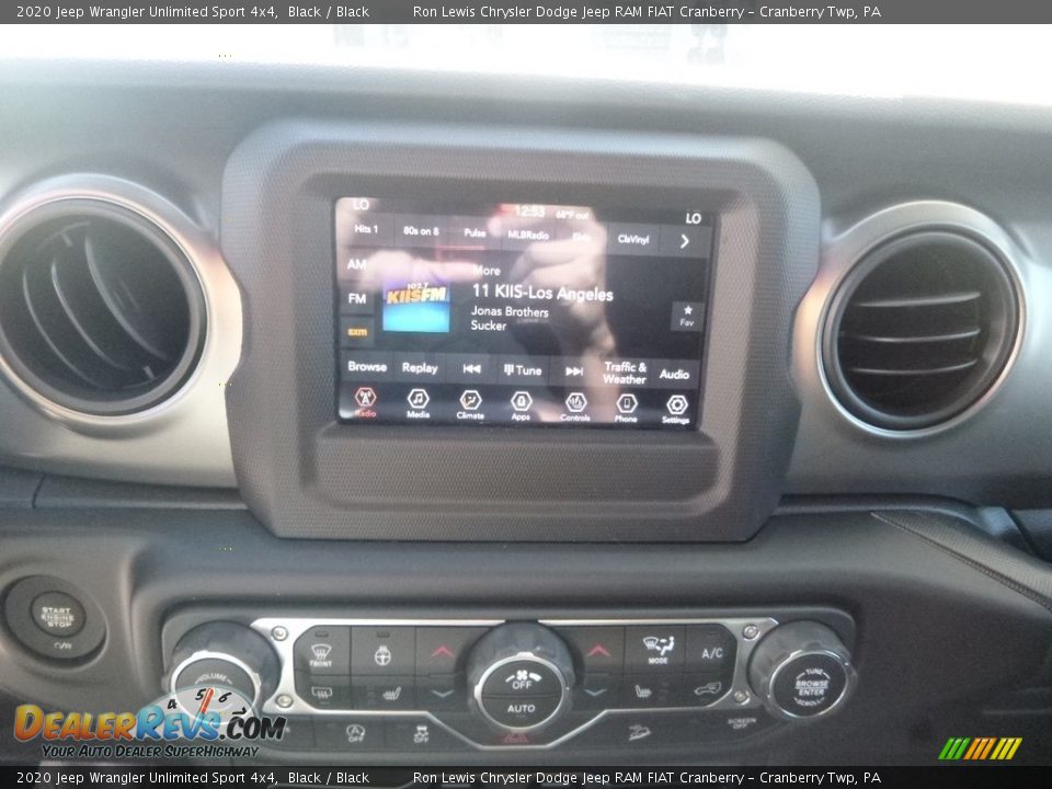 2020 Jeep Wrangler Unlimited Sport 4x4 Black / Black Photo #16