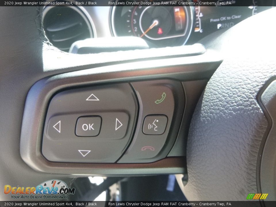 2020 Jeep Wrangler Unlimited Sport 4x4 Black / Black Photo #19