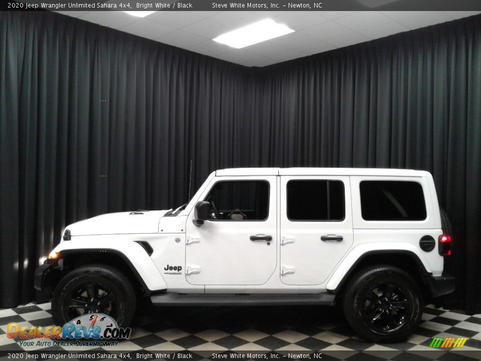 2020 Jeep Wrangler Unlimited Sahara 4x4 Bright White / Black Photo #1