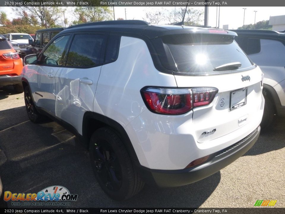 2020 Jeep Compass Latitude 4x4 White / Black Photo #3