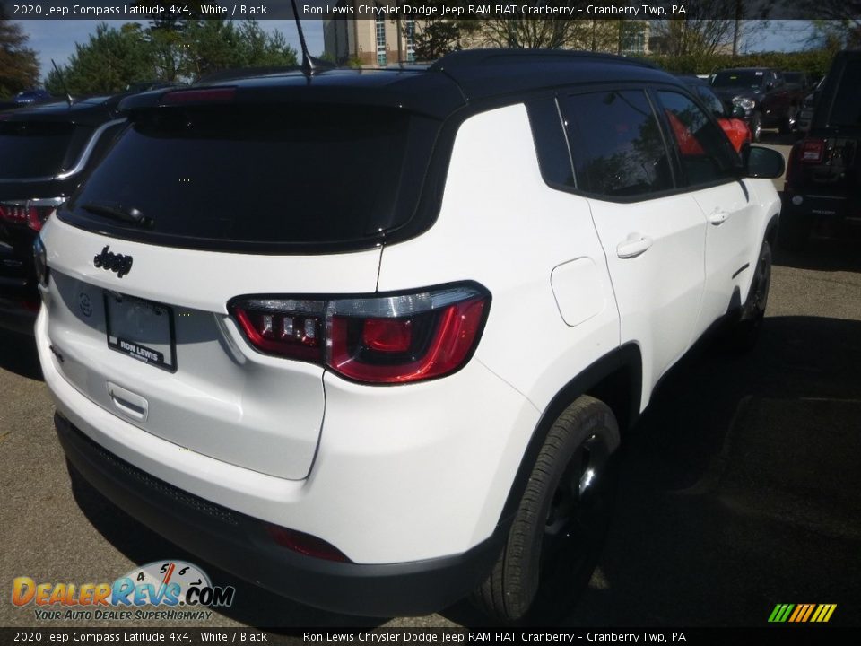 2020 Jeep Compass Latitude 4x4 White / Black Photo #4