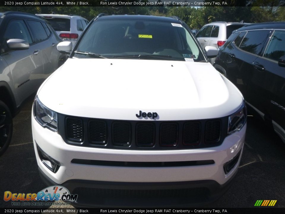 2020 Jeep Compass Latitude 4x4 White / Black Photo #6