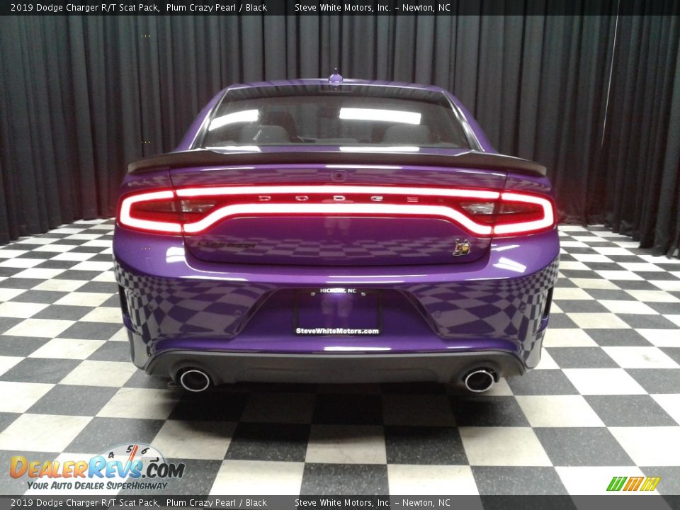 2019 Dodge Charger R/T Scat Pack Plum Crazy Pearl / Black Photo #7