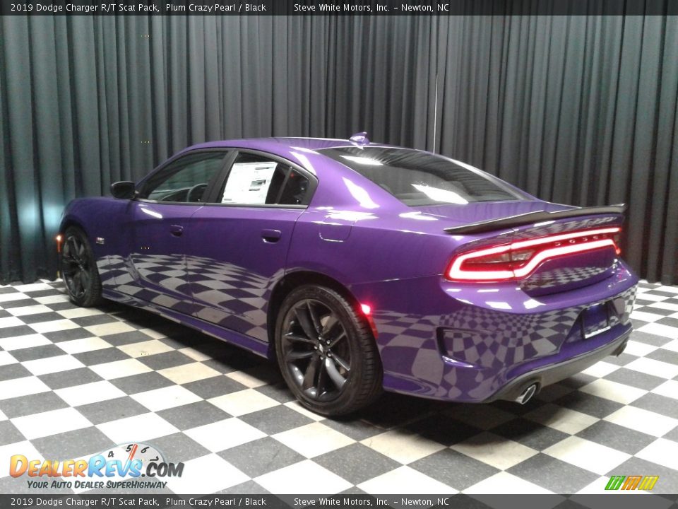 2019 Dodge Charger R/T Scat Pack Plum Crazy Pearl / Black Photo #8