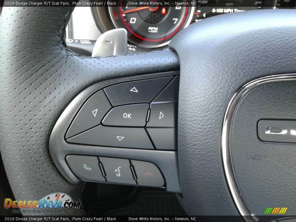 2019 Dodge Charger R/T Scat Pack Plum Crazy Pearl / Black Photo #17