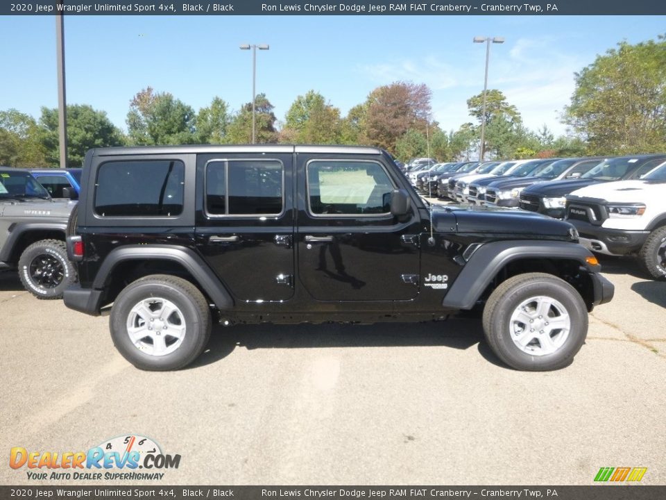 2020 Jeep Wrangler Unlimited Sport 4x4 Black / Black Photo #6