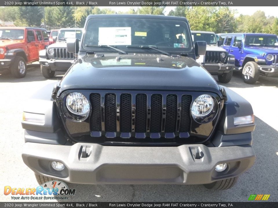 2020 Jeep Wrangler Unlimited Sport 4x4 Black / Black Photo #8