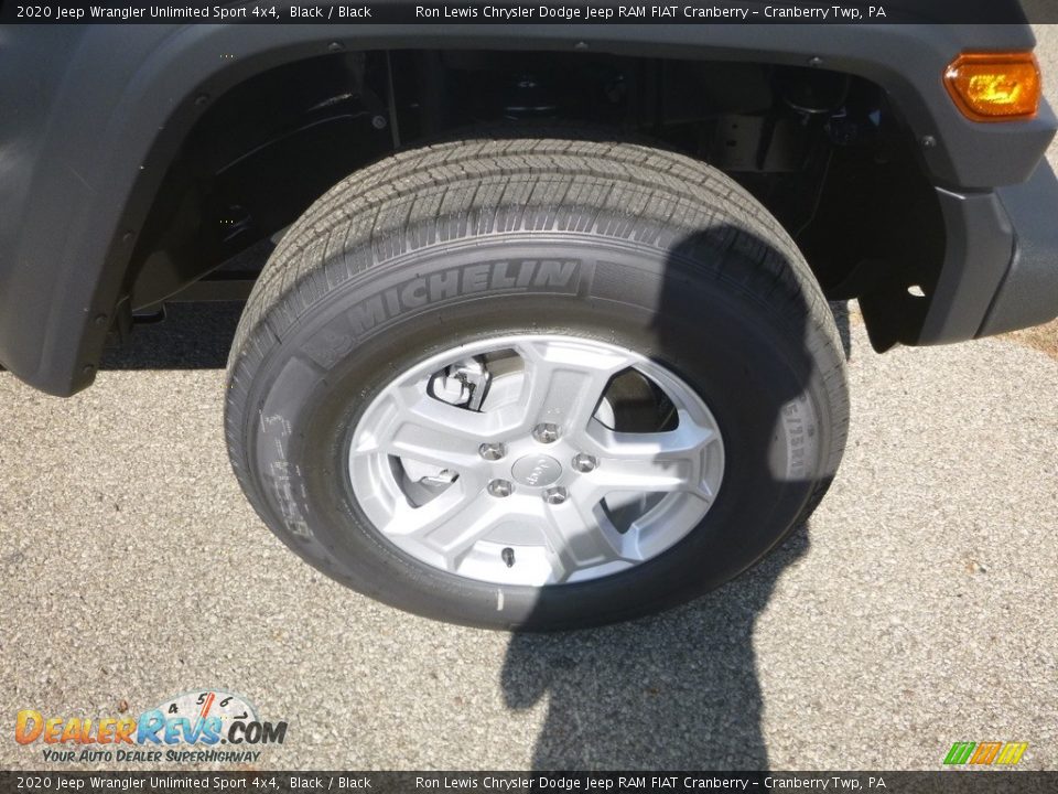 2020 Jeep Wrangler Unlimited Sport 4x4 Black / Black Photo #9