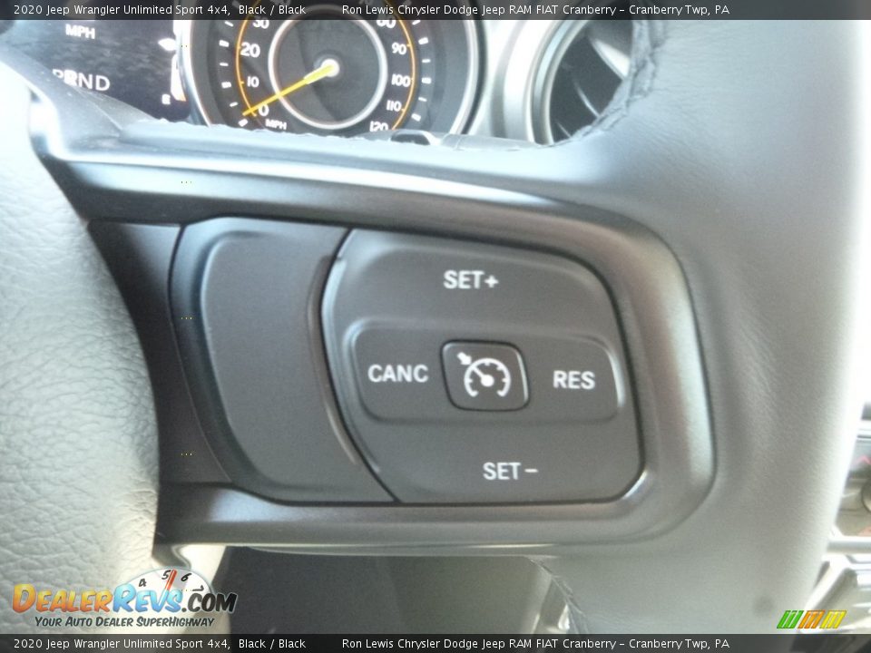 2020 Jeep Wrangler Unlimited Sport 4x4 Black / Black Photo #18