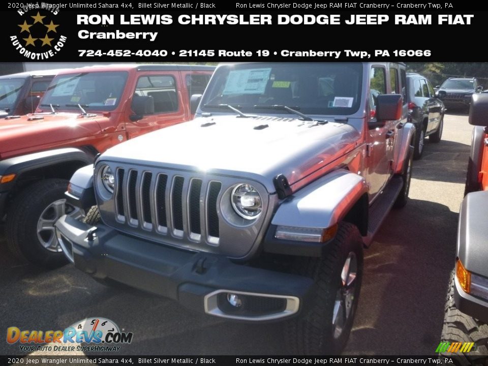 2020 Jeep Wrangler Unlimited Sahara 4x4 Billet Silver Metallic / Black Photo #1