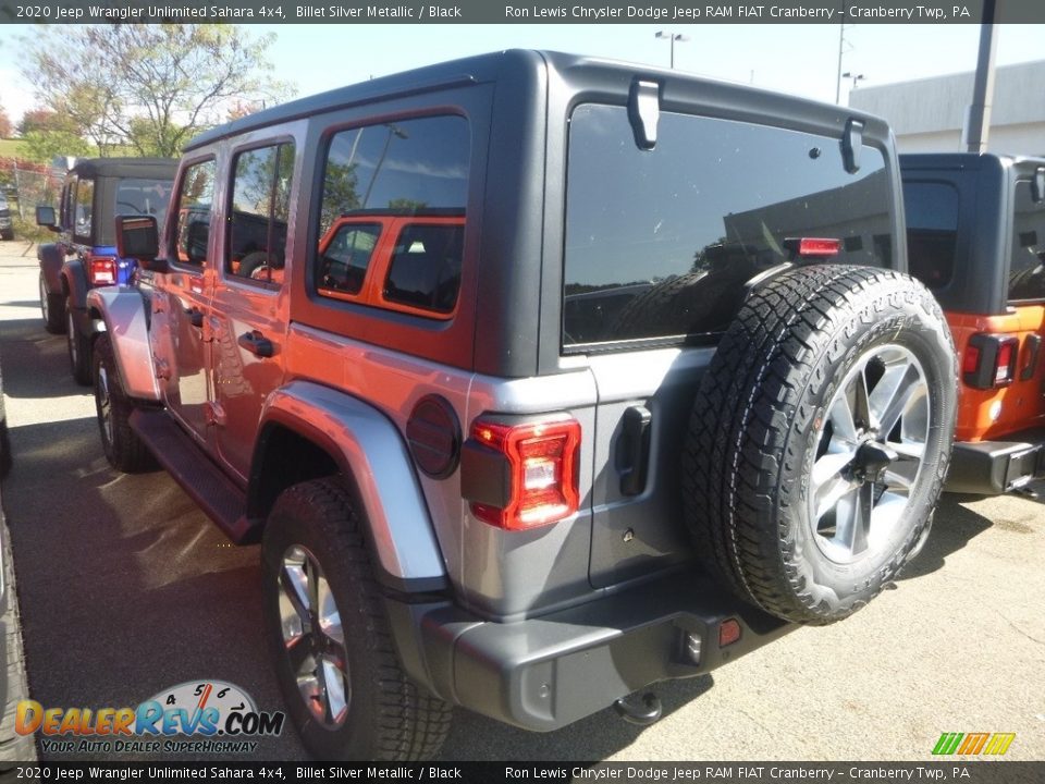 2020 Jeep Wrangler Unlimited Sahara 4x4 Billet Silver Metallic / Black Photo #3