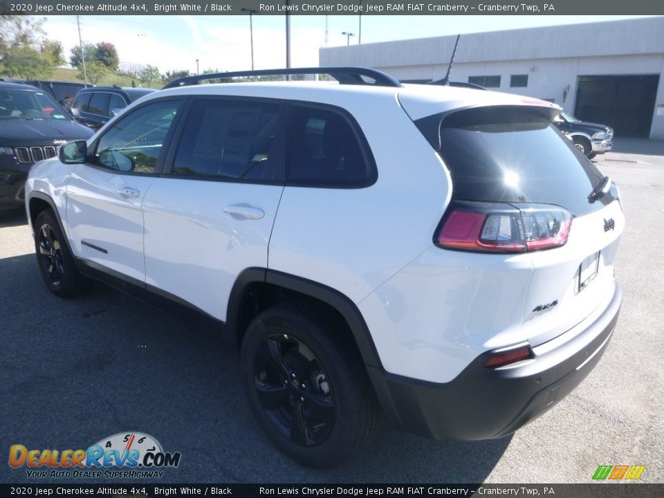 2020 Jeep Cherokee Altitude 4x4 Bright White / Black Photo #3