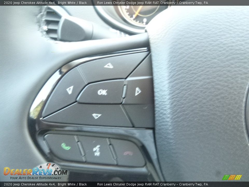 2020 Jeep Cherokee Altitude 4x4 Bright White / Black Photo #20
