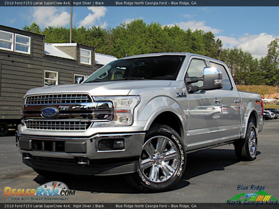 2019 Ford F150 Lariat SuperCrew 4x4 Ingot Silver / Black Photo #1