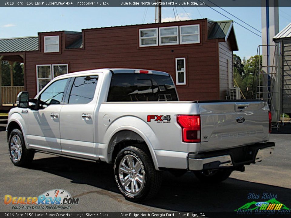 2019 Ford F150 Lariat SuperCrew 4x4 Ingot Silver / Black Photo #3