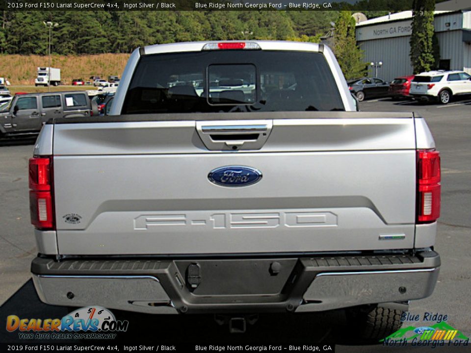 2019 Ford F150 Lariat SuperCrew 4x4 Ingot Silver / Black Photo #4