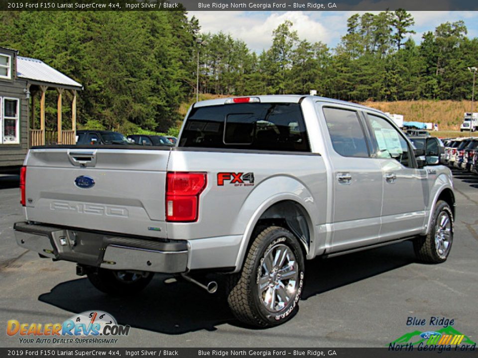 2019 Ford F150 Lariat SuperCrew 4x4 Ingot Silver / Black Photo #5