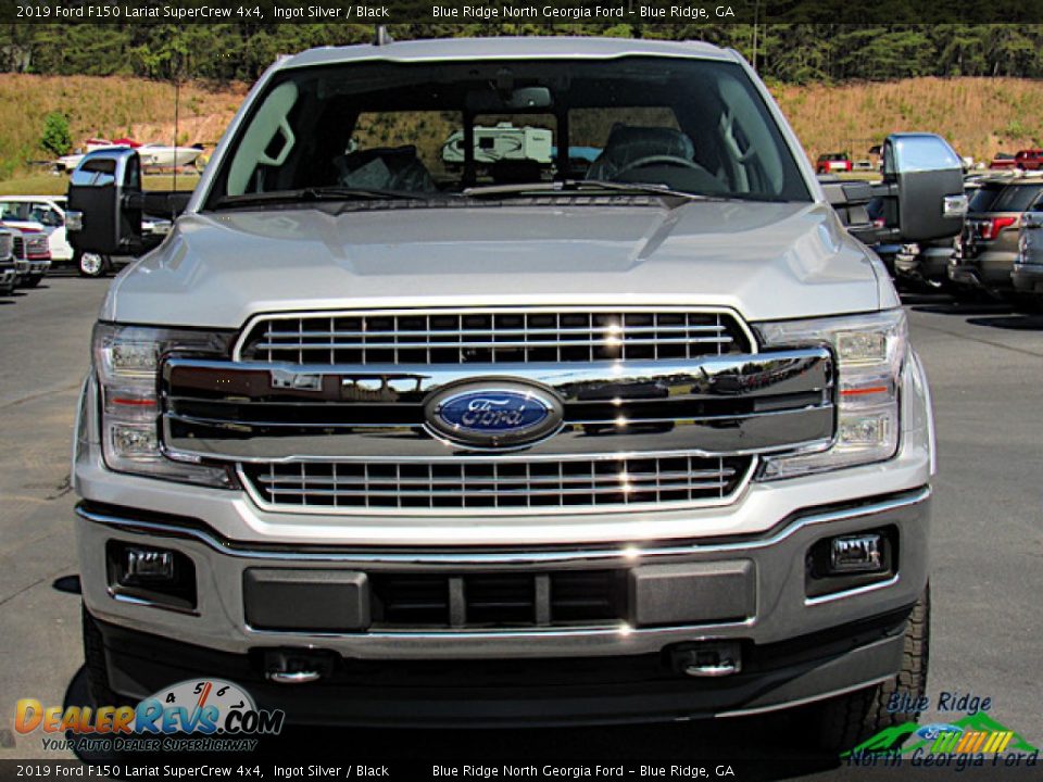 2019 Ford F150 Lariat SuperCrew 4x4 Ingot Silver / Black Photo #8