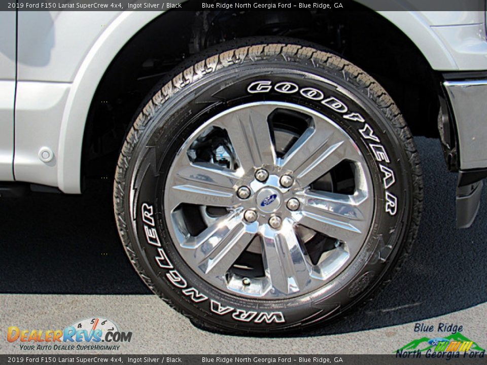 2019 Ford F150 Lariat SuperCrew 4x4 Ingot Silver / Black Photo #9