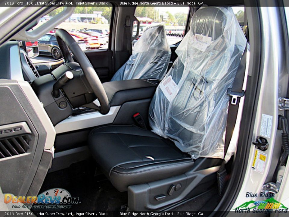 2019 Ford F150 Lariat SuperCrew 4x4 Ingot Silver / Black Photo #10