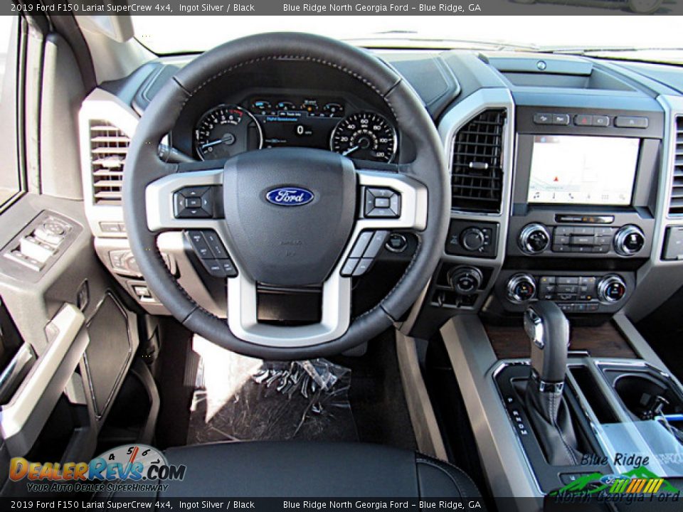 2019 Ford F150 Lariat SuperCrew 4x4 Ingot Silver / Black Photo #14