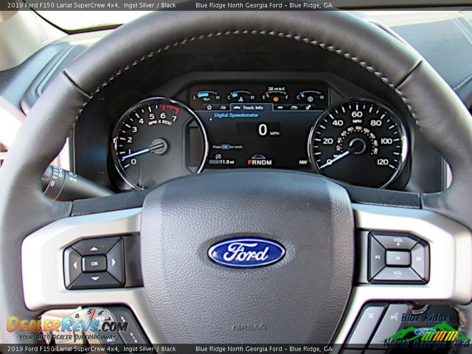 2019 Ford F150 Lariat SuperCrew 4x4 Ingot Silver / Black Photo #17