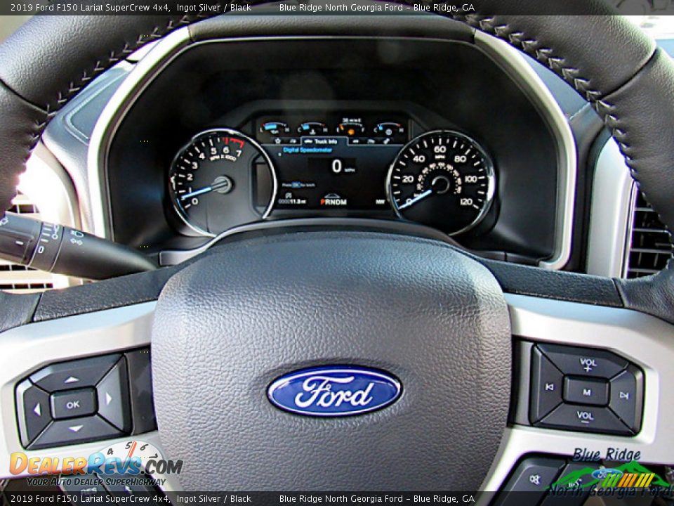 2019 Ford F150 Lariat SuperCrew 4x4 Ingot Silver / Black Photo #19