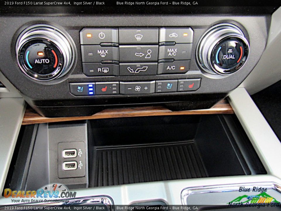 2019 Ford F150 Lariat SuperCrew 4x4 Ingot Silver / Black Photo #24