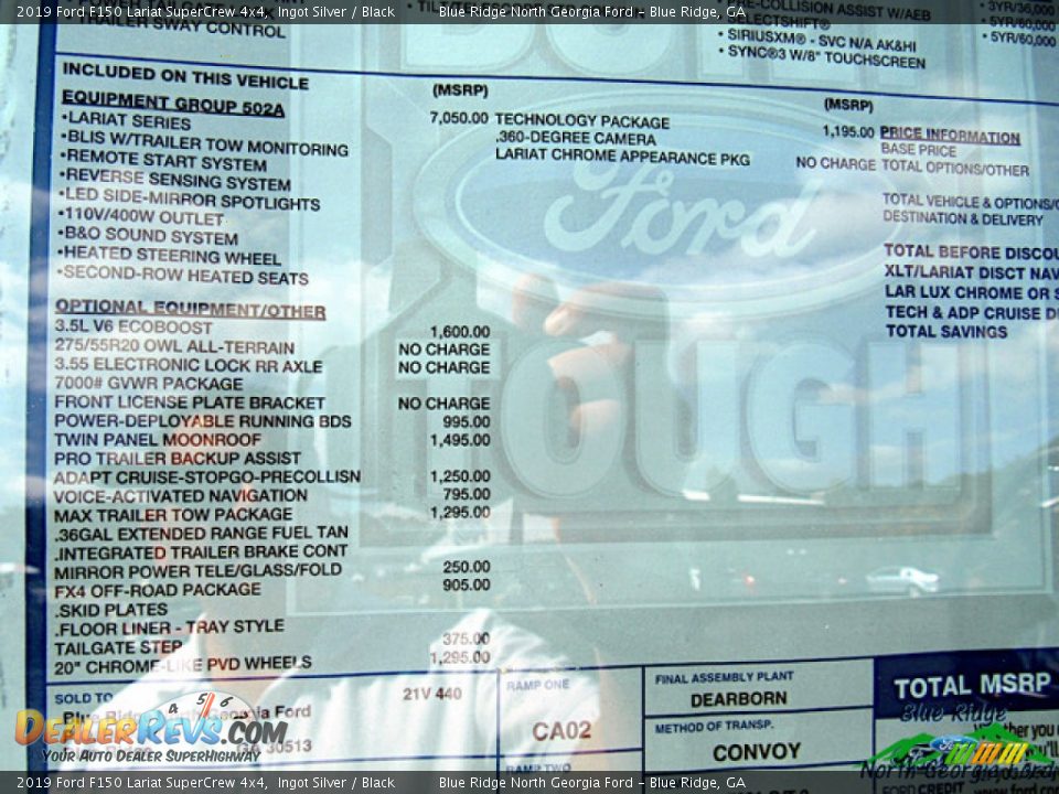 2019 Ford F150 Lariat SuperCrew 4x4 Ingot Silver / Black Photo #32