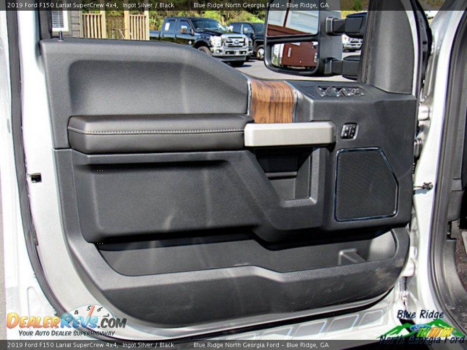 2019 Ford F150 Lariat SuperCrew 4x4 Ingot Silver / Black Photo #33