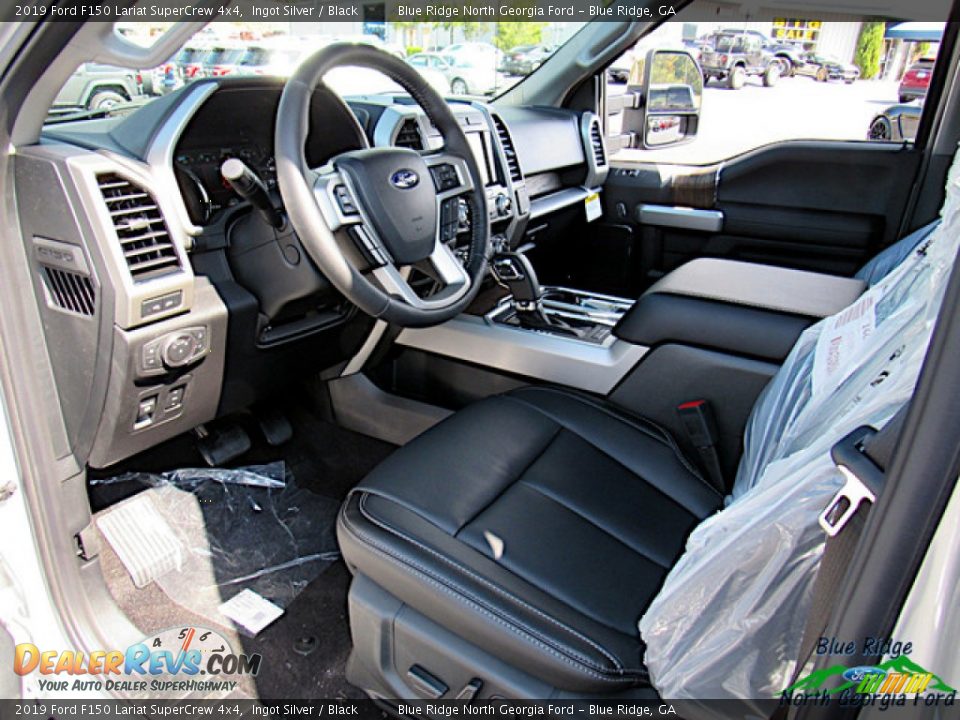 2019 Ford F150 Lariat SuperCrew 4x4 Ingot Silver / Black Photo #34