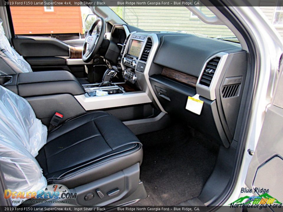 2019 Ford F150 Lariat SuperCrew 4x4 Ingot Silver / Black Photo #35