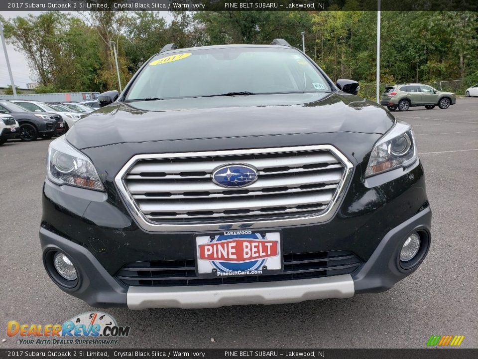 2017 Subaru Outback 2.5i Limited Crystal Black Silica / Warm Ivory Photo #9