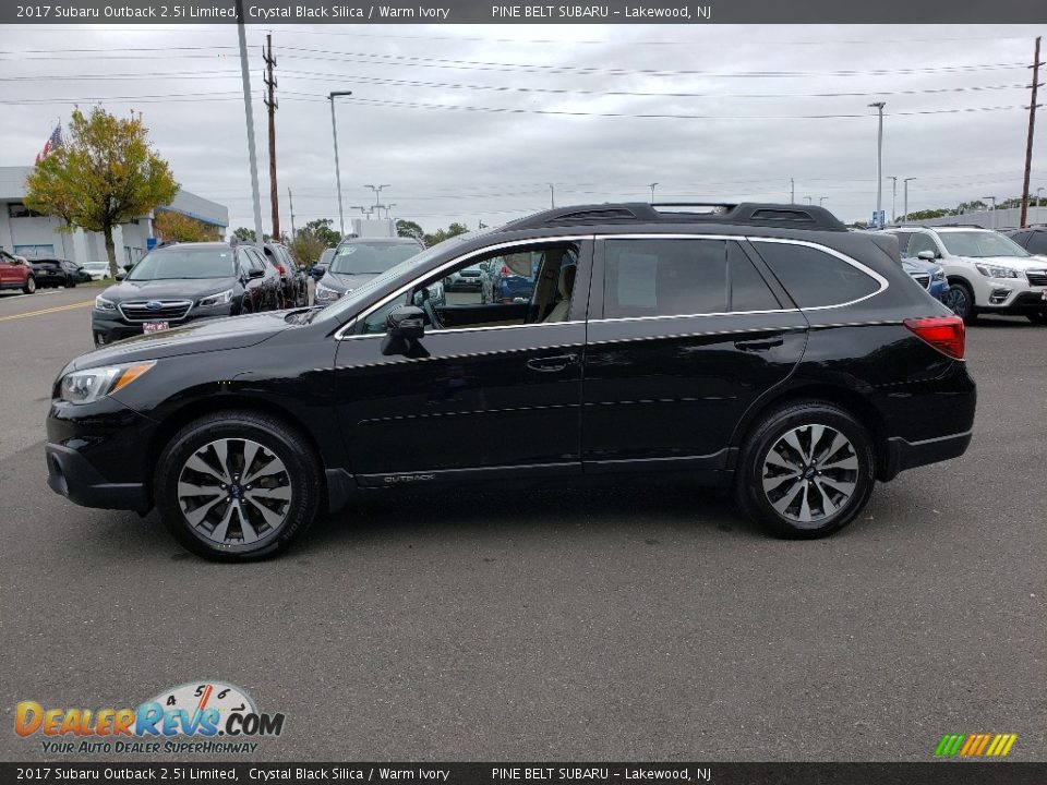 2017 Subaru Outback 2.5i Limited Crystal Black Silica / Warm Ivory Photo #11