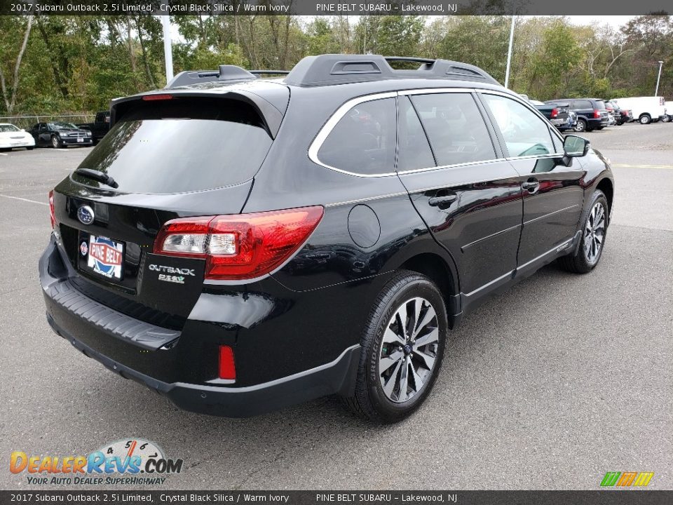 2017 Subaru Outback 2.5i Limited Crystal Black Silica / Warm Ivory Photo #14