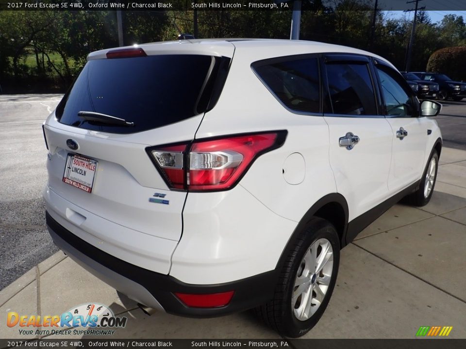 2017 Ford Escape SE 4WD Oxford White / Charcoal Black Photo #6
