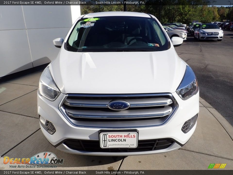 2017 Ford Escape SE 4WD Oxford White / Charcoal Black Photo #9