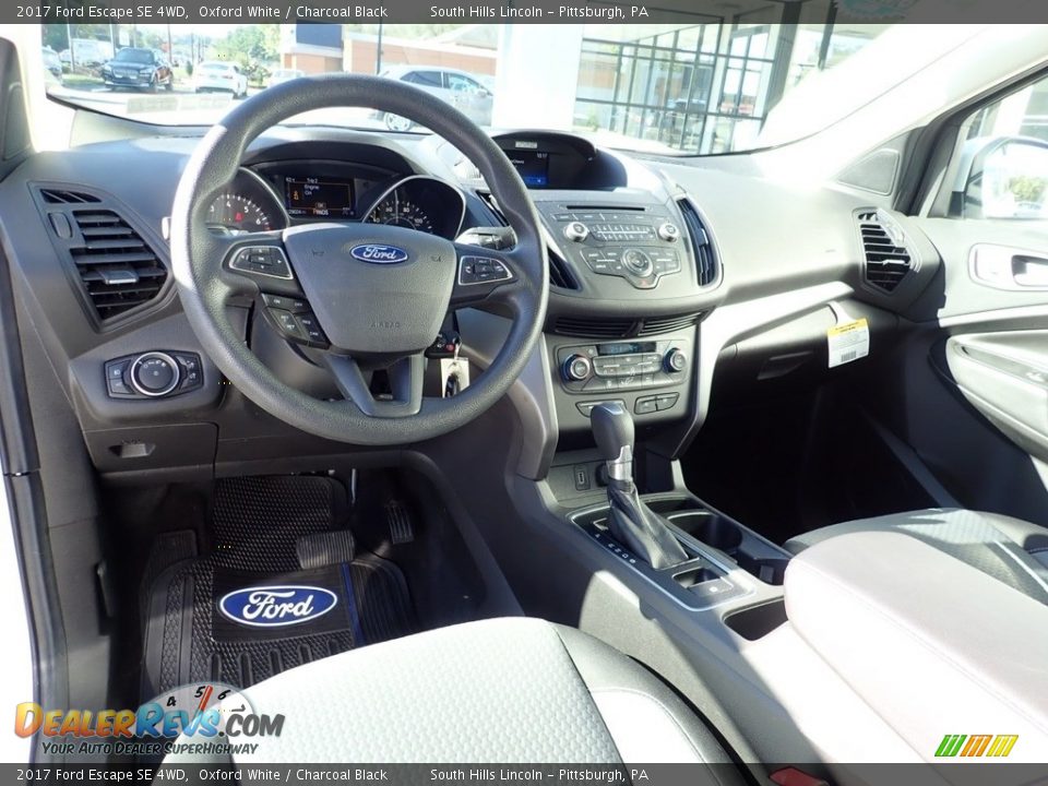 2017 Ford Escape SE 4WD Oxford White / Charcoal Black Photo #17