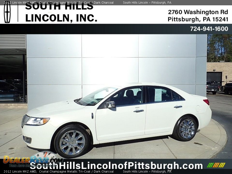 2012 Lincoln MKZ AWD Crystal Champagne Metallic Tri-Coat / Dark Charcoal Photo #1