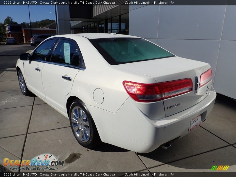 2012 Lincoln MKZ AWD Crystal Champagne Metallic Tri-Coat / Dark Charcoal Photo #3