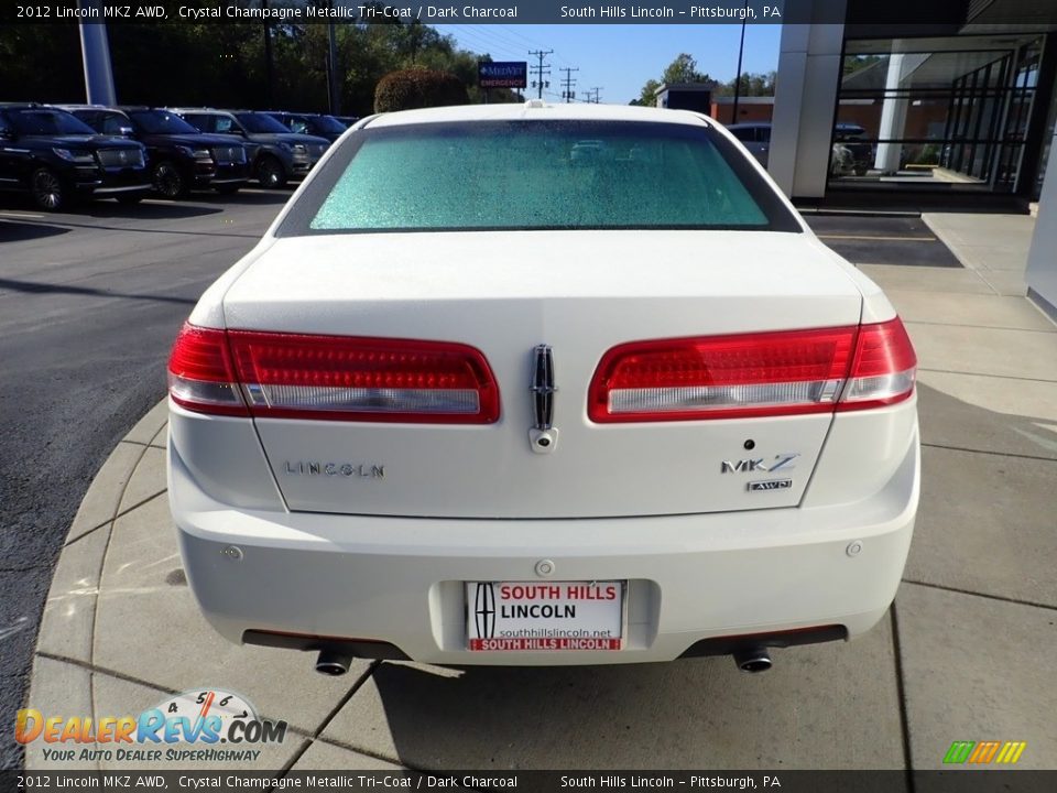 2012 Lincoln MKZ AWD Crystal Champagne Metallic Tri-Coat / Dark Charcoal Photo #4