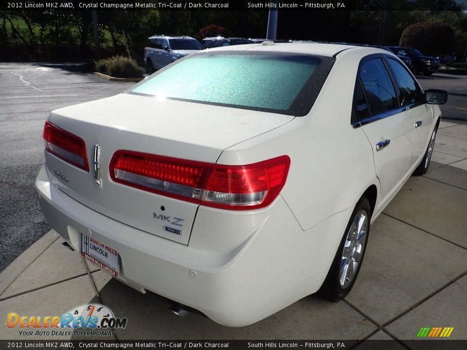 2012 Lincoln MKZ AWD Crystal Champagne Metallic Tri-Coat / Dark Charcoal Photo #5