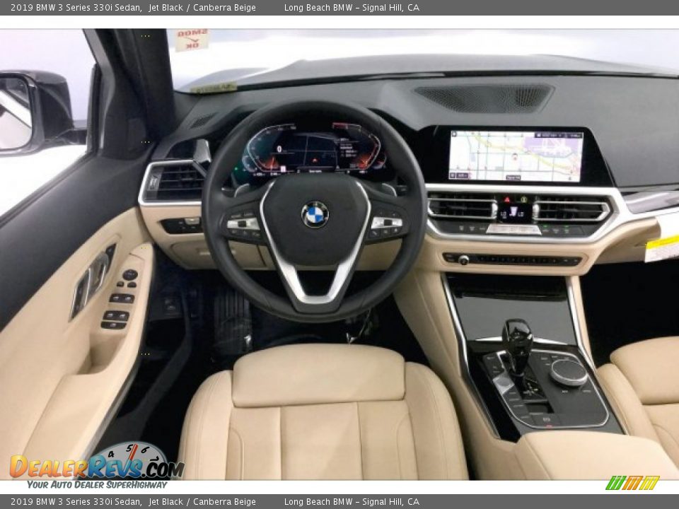 2019 BMW 3 Series 330i Sedan Jet Black / Canberra Beige Photo #4