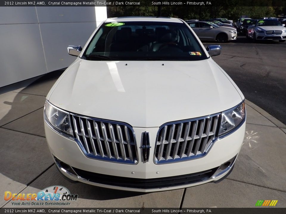 2012 Lincoln MKZ AWD Crystal Champagne Metallic Tri-Coat / Dark Charcoal Photo #8